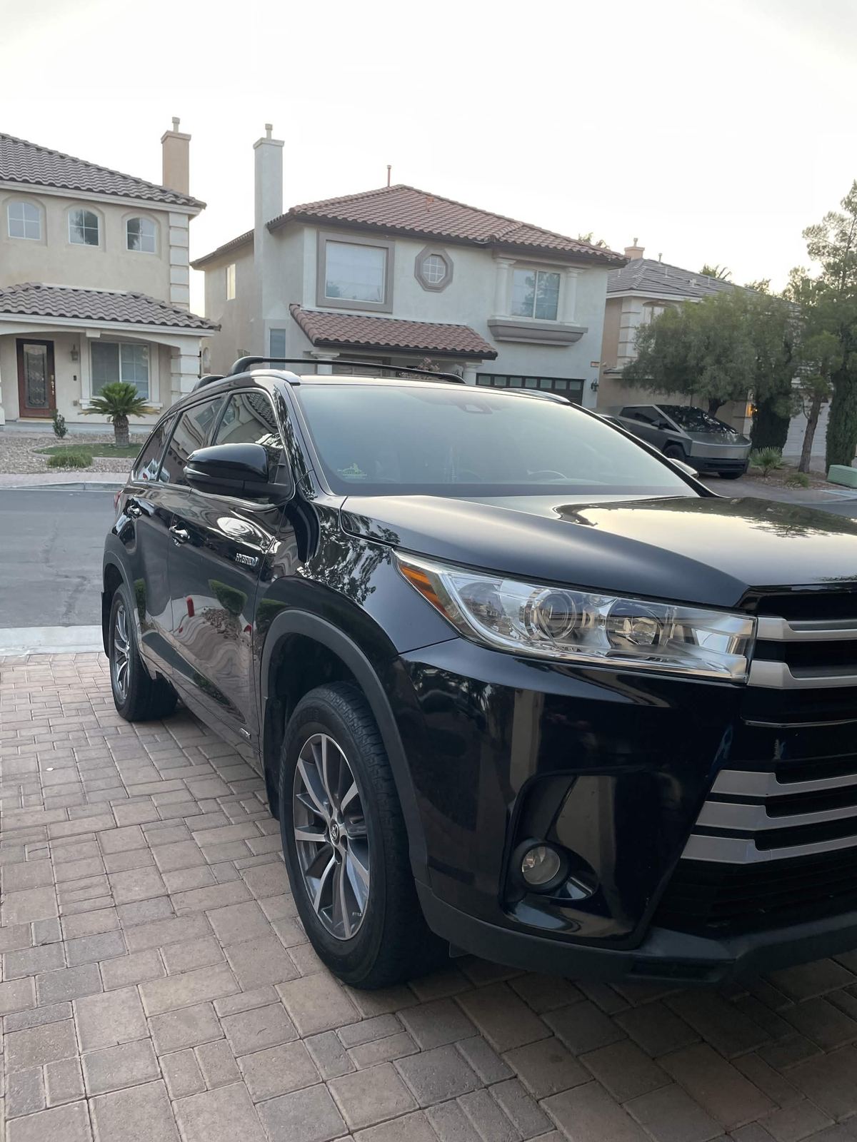 Black Toyota Highlander after full detail in Las Vegas